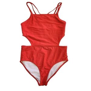 Kami Red One Piece Swim Suit Girl 14